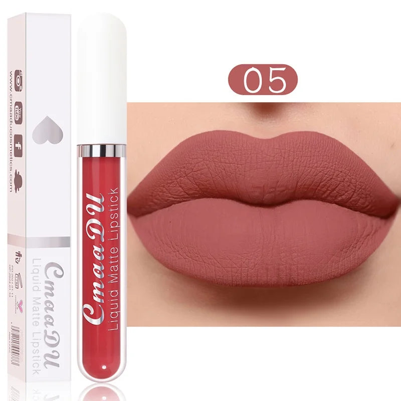 Velvet Matte Lip Gloss – Long-Lasting Waterproof Liquid Lipstick