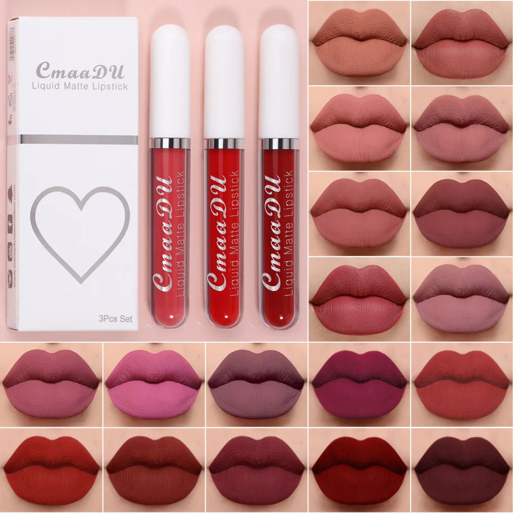 Velvet Matte Lip Gloss – Long-Lasting Waterproof Liquid Lipstick