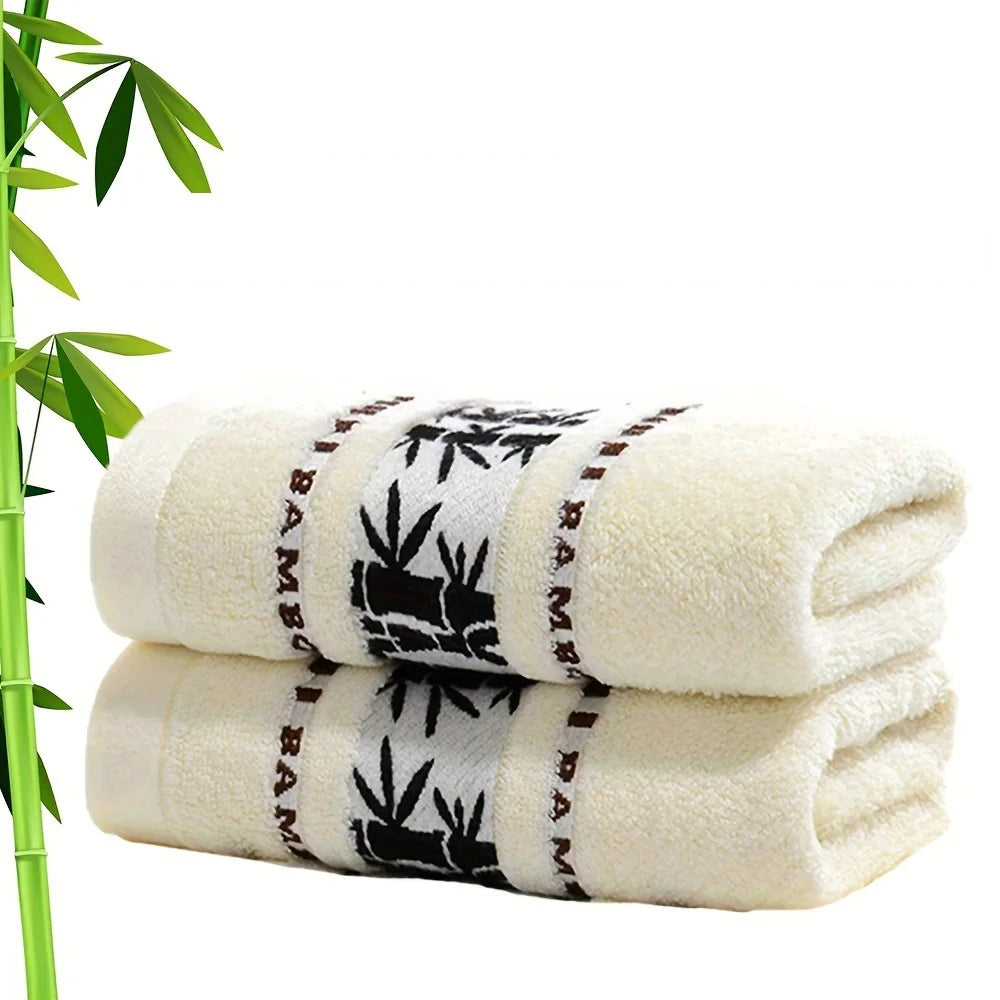 Bamboo Fiber Towel Set – 1/4/6pcs Luxury Thick Absorbent Bath & Face Towels