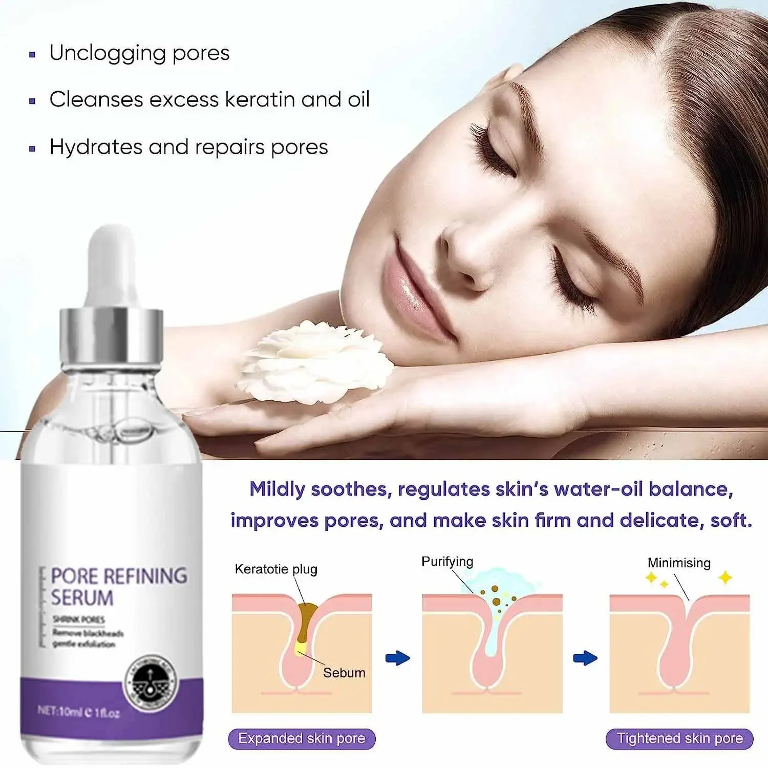 Pore Shrinking Serum – Tightening & Minimizing Large Facial Pores