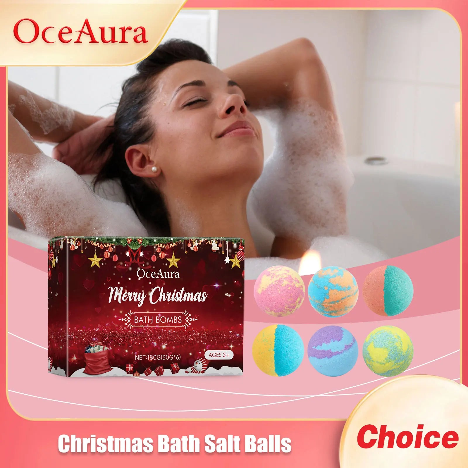 Christmas Bath Salt Balls