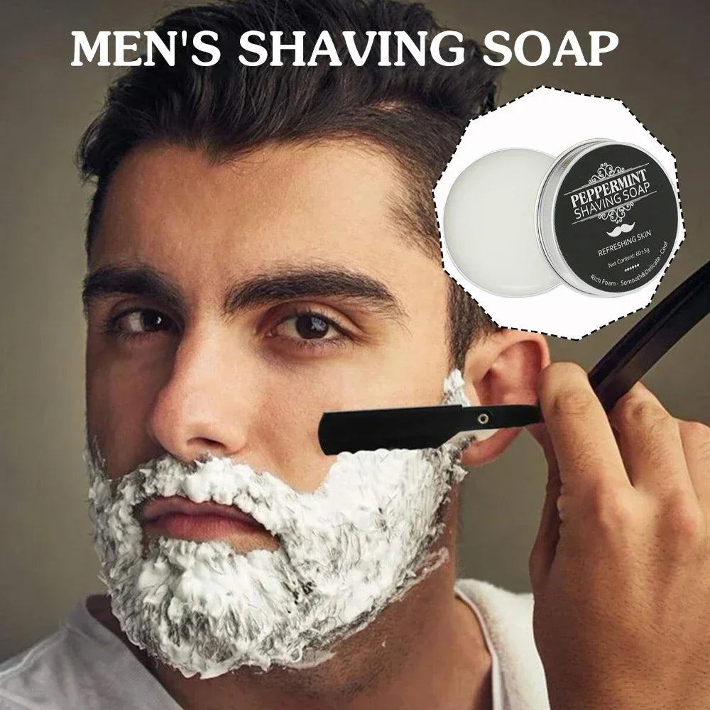 60g Handmade Organic Beard Shaving Soap