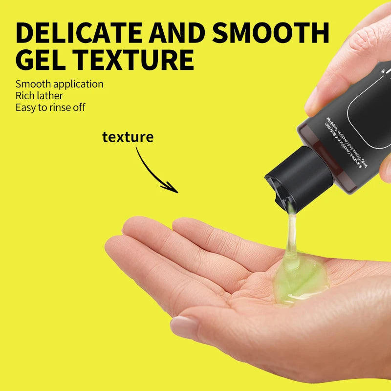 3-in-1 Sea Salt Shampoo – Anti-Dandruff, Oil Control & Moisturizing Scalp Treatment for Men