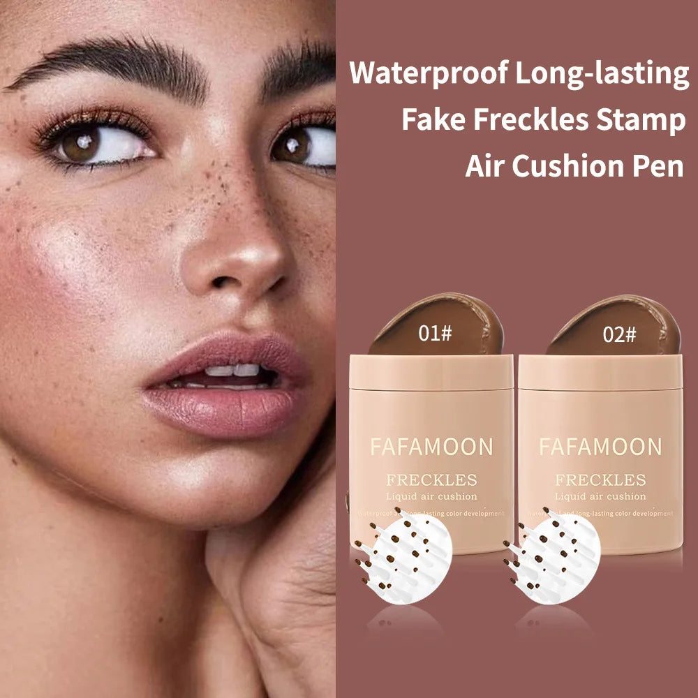 Air Cushion Freckle Stamp Kit – Natural Waterproof Face & Body Freckle Makeup