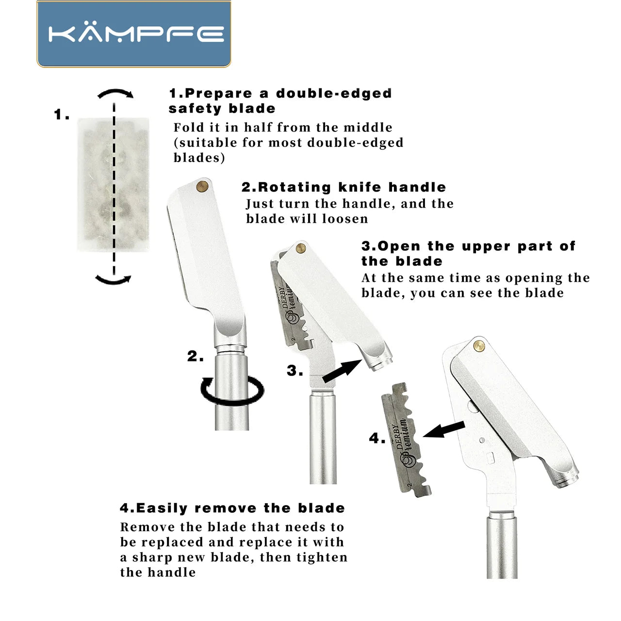 KAMPFE Professional Men's Shaving Razor