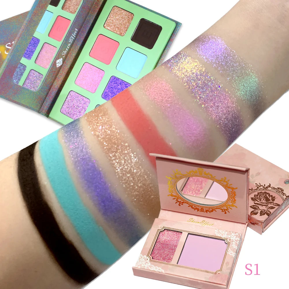 Sheeneffect High-End Eyeshadow & Highlighter Blush