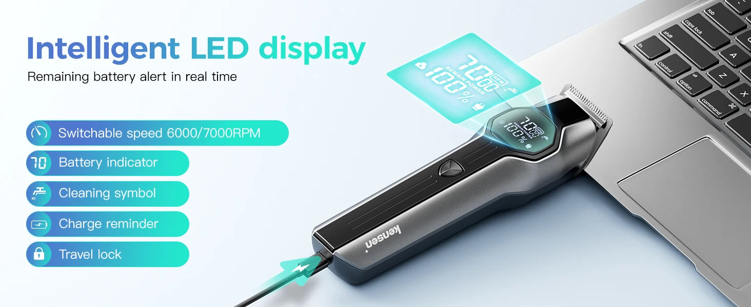 Kensen S30 4-in-1 Cordless Hair Clipper & Trimmer