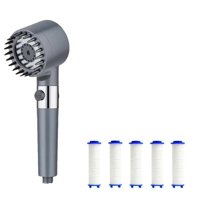 4 Modes Shower Filter Head – High Pressure Massage Handheld Showerhead for Bathroom