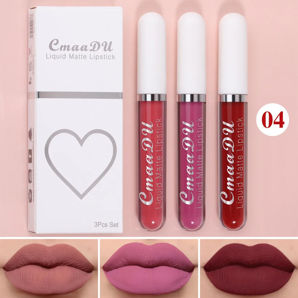 Velvet Matte Lip Gloss – Long-Lasting Waterproof Liquid Lipstick