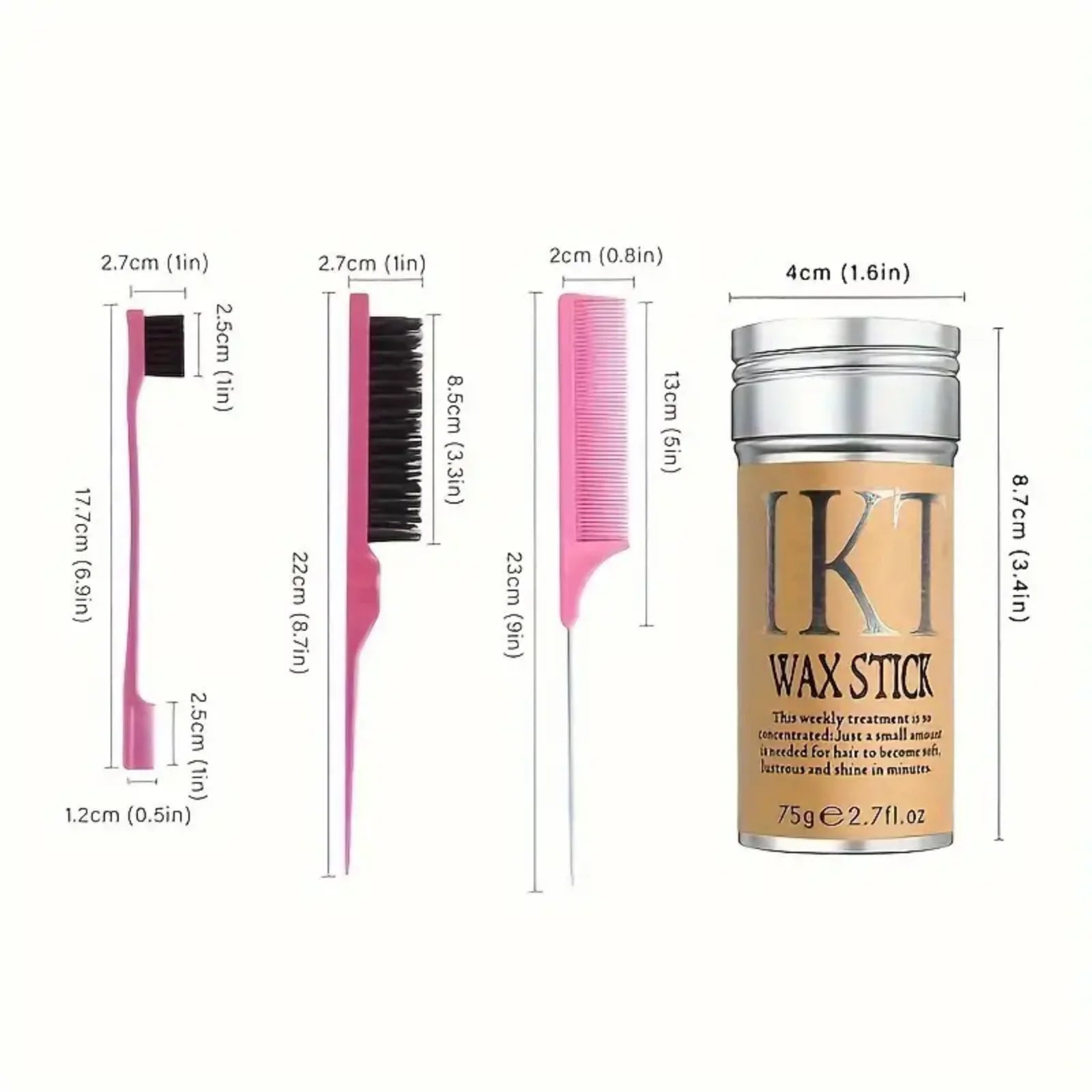 2/5pcs Hair Wax Stick Set – Kids & Women Flyaway Hair Styling Pomade