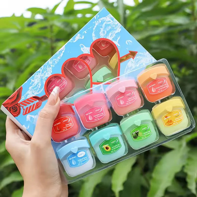 Fruit Series Lip Balm Set – 4/6/8pcs Moisturizing and Refreshing Lip Care