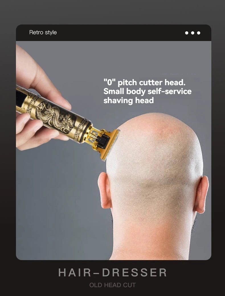 Professional 3-Speed Beard Trimmer with LED Display