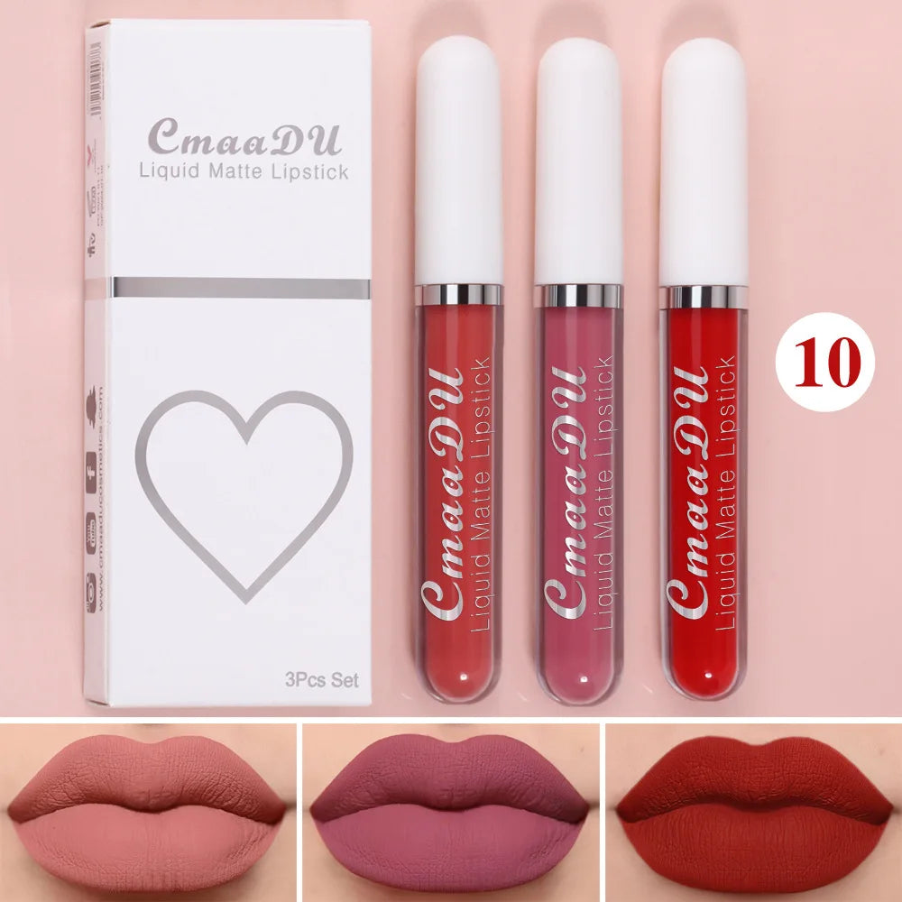 Velvet Matte Lip Gloss – Long-Lasting Waterproof Liquid Lipstick