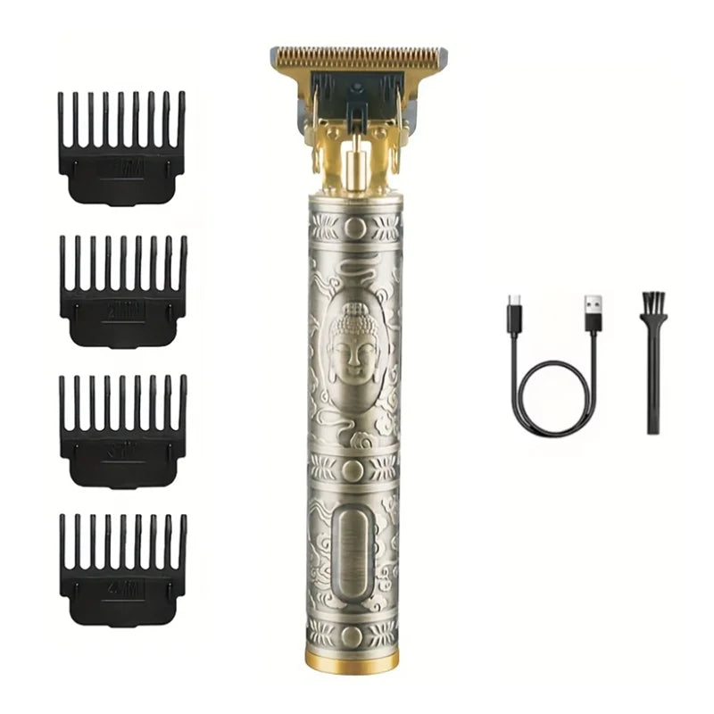 Professional 3-Speed Beard Trimmer with LED Display