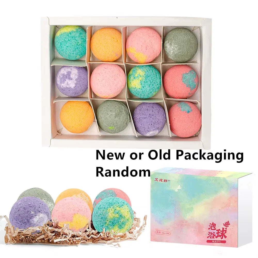 12pcs Small Bubble Bath Bombs Set