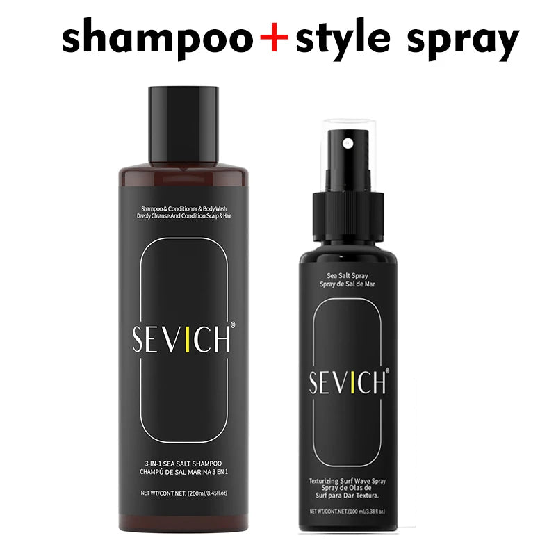 3-in-1 Sea Salt Shampoo – Anti-Dandruff, Oil Control & Moisturizing Scalp Treatment for Men