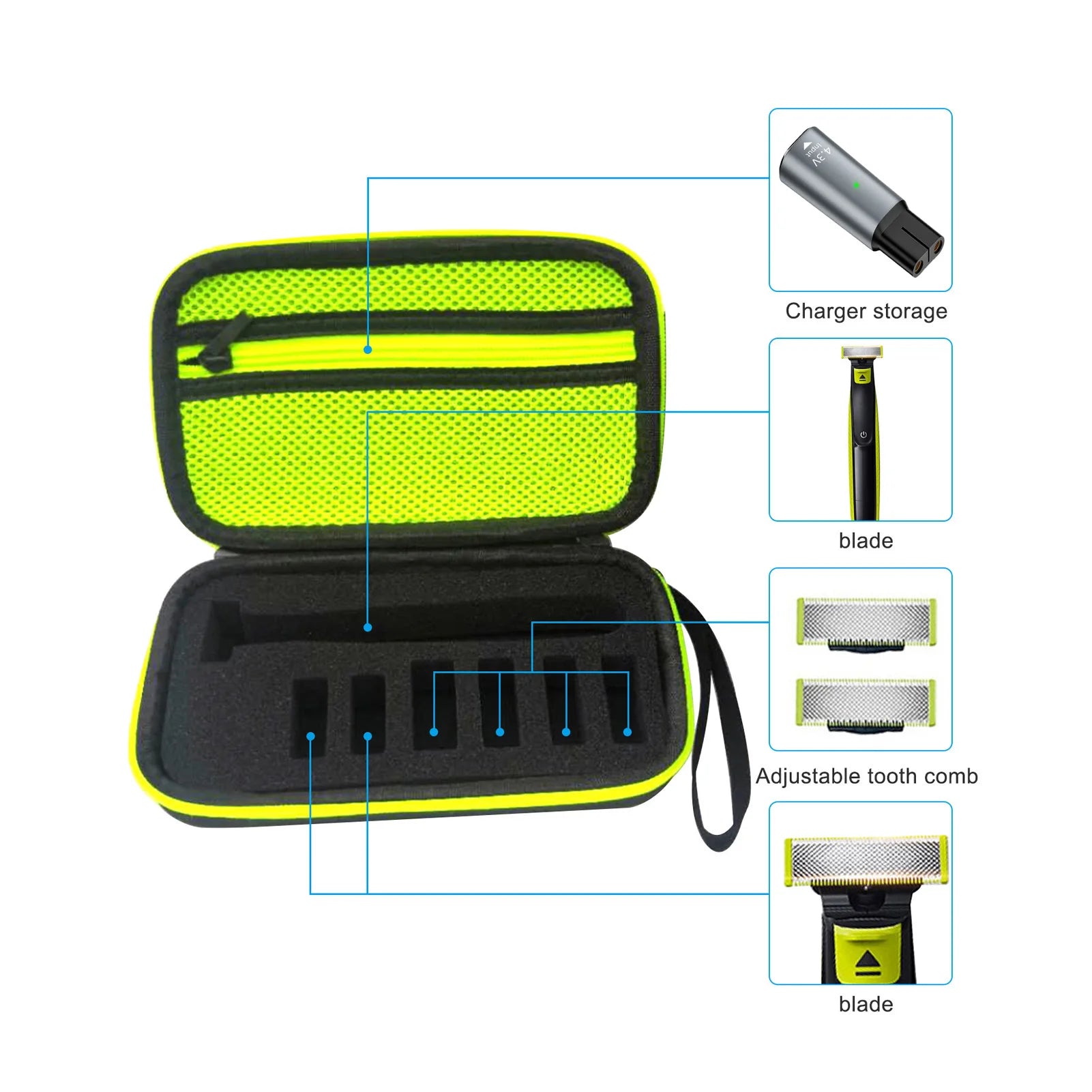 Replacement Blade + Gift Comb for OneBlade Trimmer