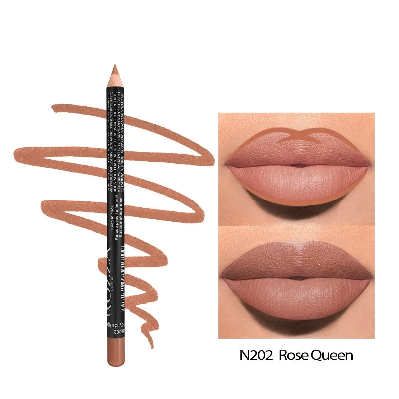 14-Color Nude Matte Lip Pencil
