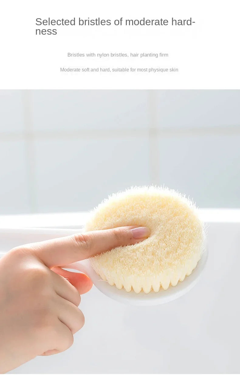 Long Handle Back Brush for Shower – Soft Bristle Body Exfoliating Bath Scrubber