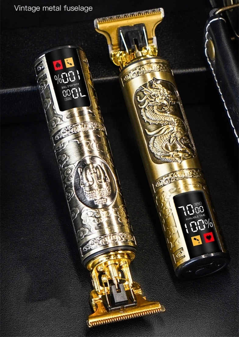 Professional 3-Speed Beard Trimmer with LED Display