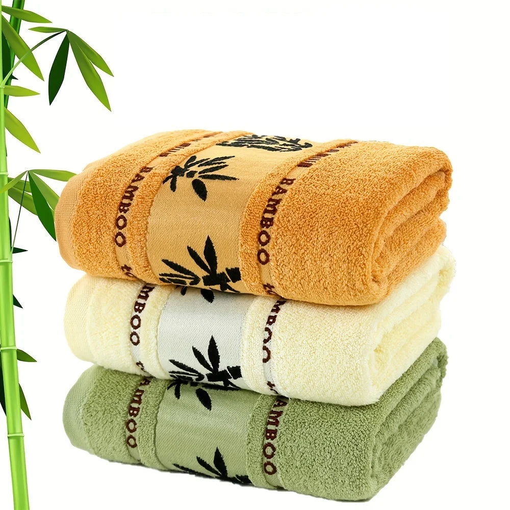 Bamboo Fiber Towel Set – 1/4/6pcs Luxury Thick Absorbent Bath & Face Towels