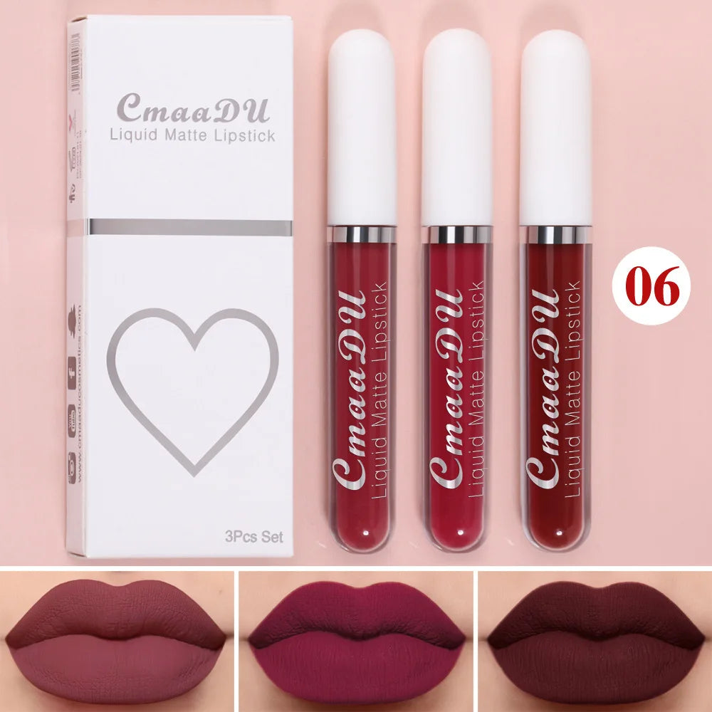 Velvet Matte Lip Gloss – Long-Lasting Waterproof Liquid Lipstick