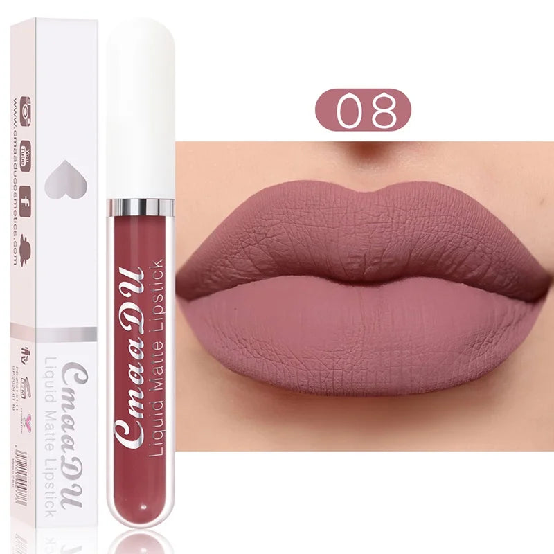 Velvet Matte Lip Gloss – Long-Lasting Waterproof Liquid Lipstick