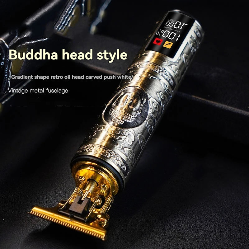 Professional 3-Speed Beard Trimmer with LED Display