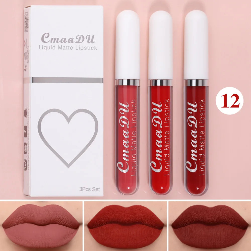 Velvet Matte Lip Gloss – Long-Lasting Waterproof Liquid Lipstick
