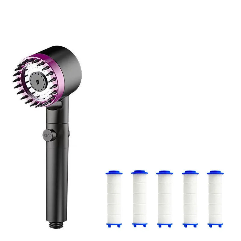 4 Modes Shower Filter Head – High Pressure Massage Handheld Showerhead for Bathroom
