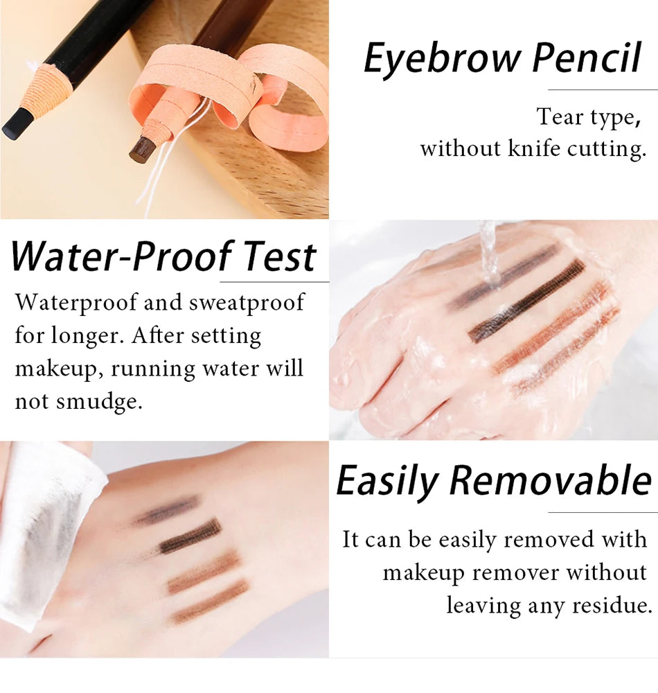 Waterproof Eyebrow Pencil – Long-Lasting Professional Brow Enhancer