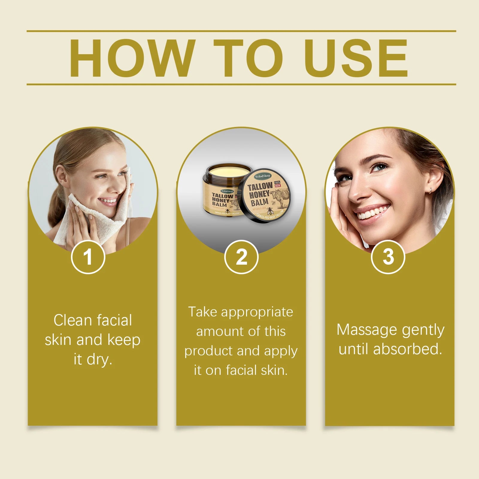 Whipped Beef Tallow & Honey Balm – Organic Face & Body Moisturizer
