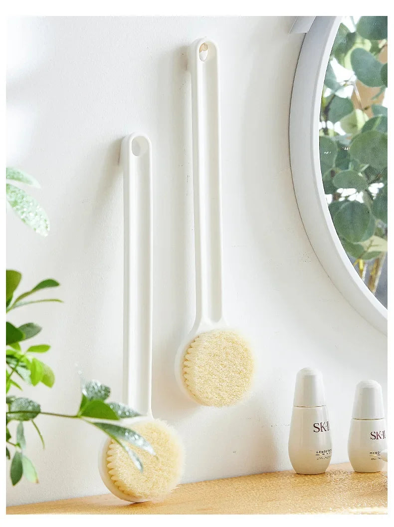 Long Handle Back Brush for Shower – Soft Bristle Body Exfoliating Bath Scrubber