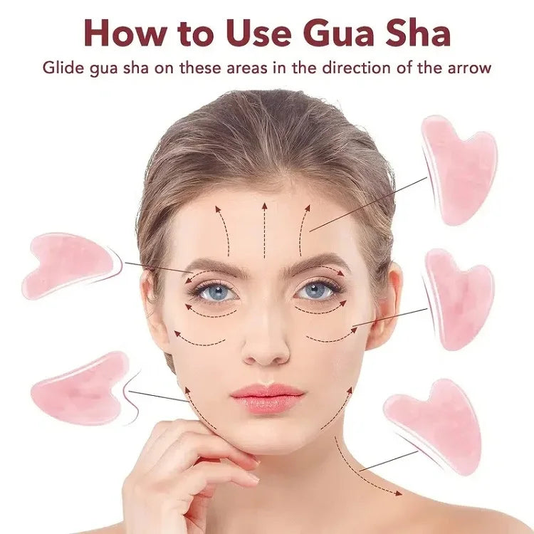 Resin Gua Sha Stone – Facial Roller and Scraper Massage Tool for Skin Care