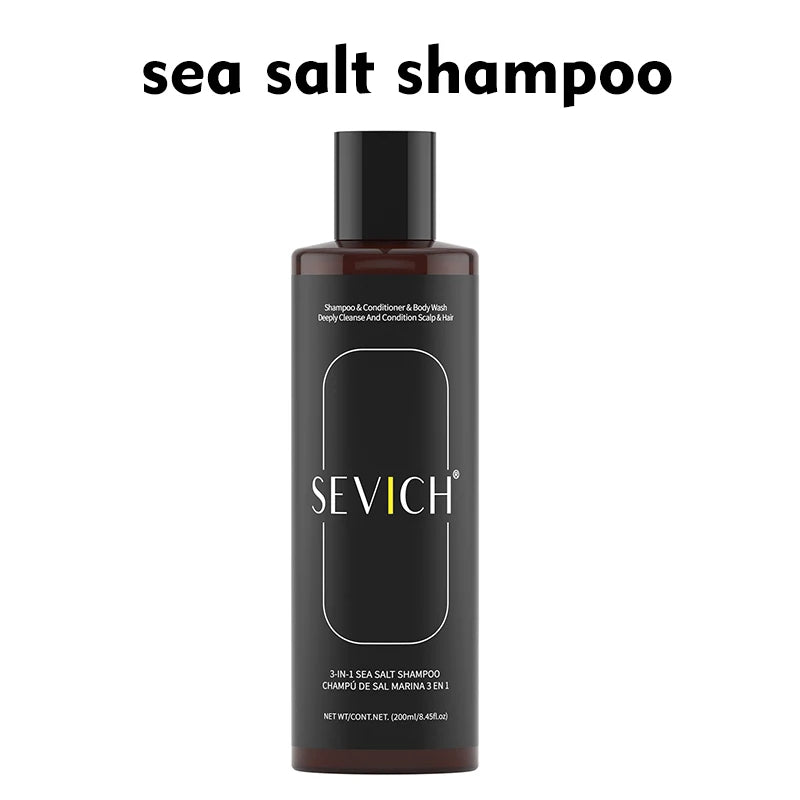 3-in-1 Sea Salt Shampoo – Anti-Dandruff, Oil Control & Moisturizing Scalp Treatment for Men