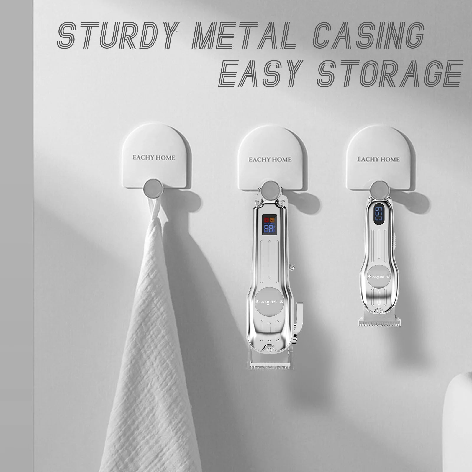 Sejoy Professional Cordless Hair Clipper & Trimmer Combo Kit for Men