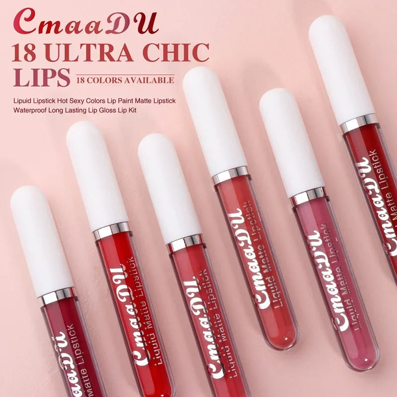 Velvet Matte Lip Gloss – Long-Lasting Waterproof Liquid Lipstick