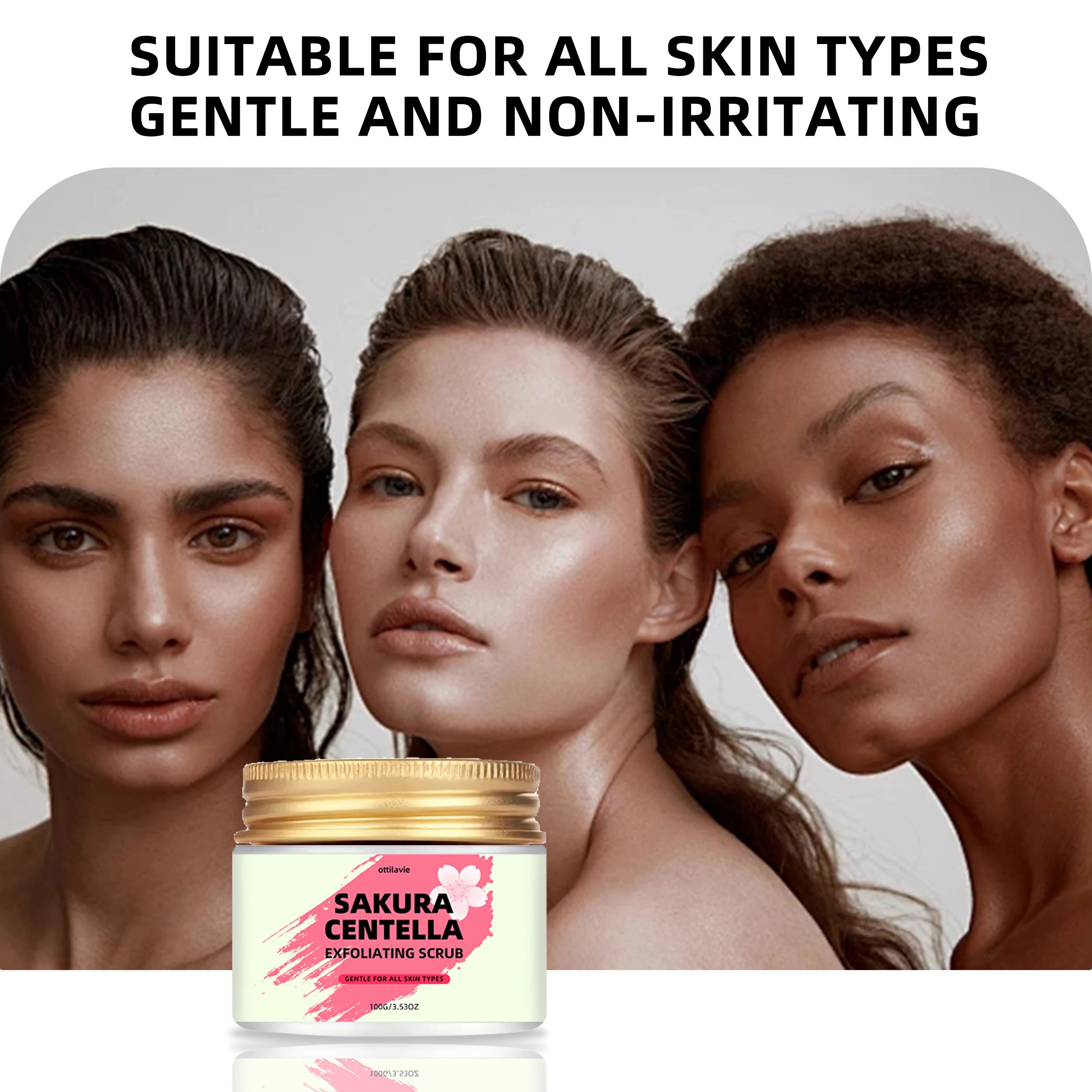 Ottilavie Sakura & Centella Scrub with Niacinamide