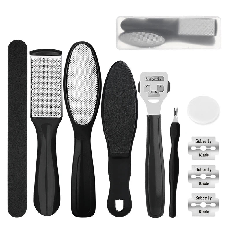27PCS Pedicure and Manicure Kit – Stainless Steel Foot Care Tools for Callus & Dead Skin Remov