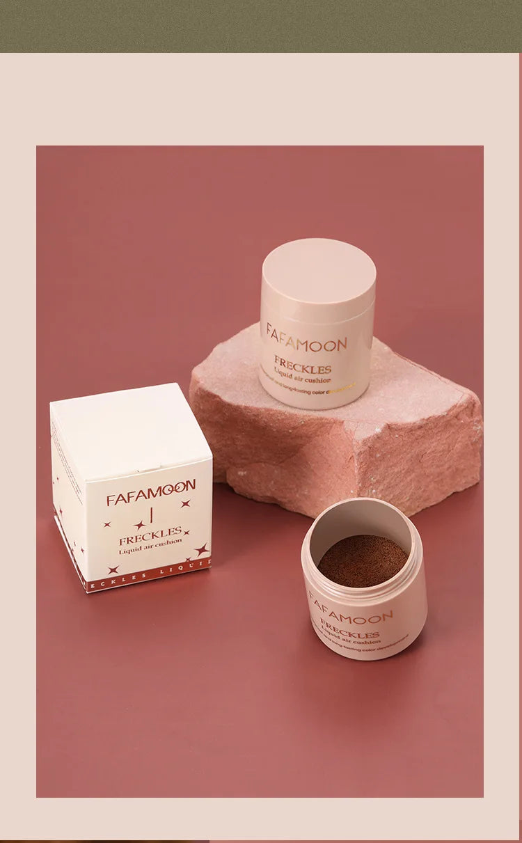 Air Cushion Freckle Stamp Kit – Natural Waterproof Face & Body Freckle Makeup