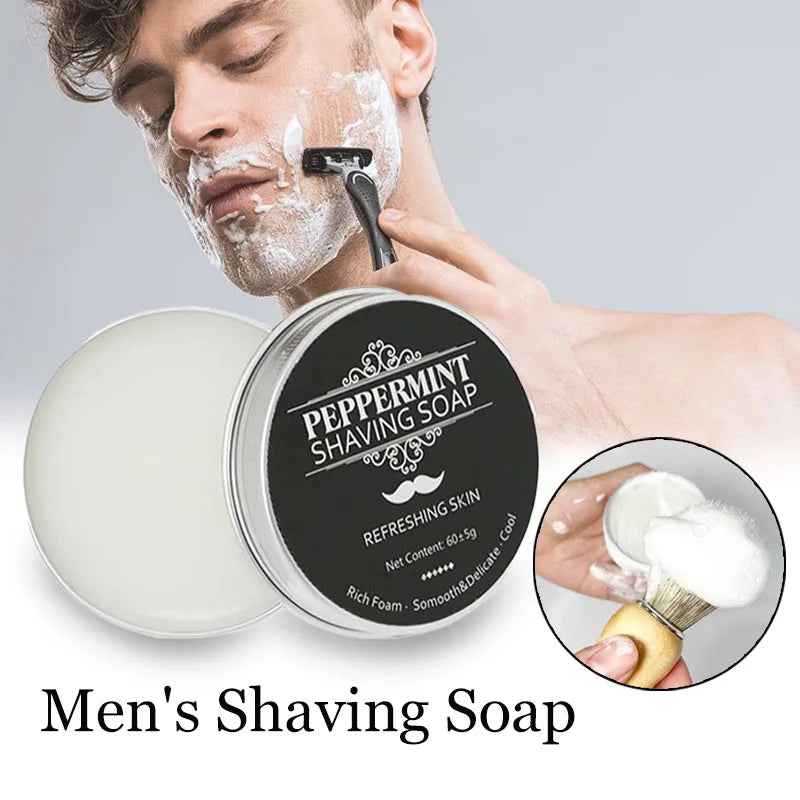 60g Handmade Organic Beard Shaving Soap