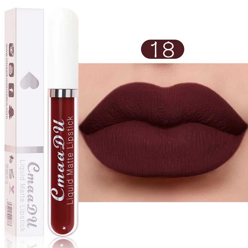 Velvet Matte Lip Gloss – Long-Lasting Waterproof Liquid Lipstick