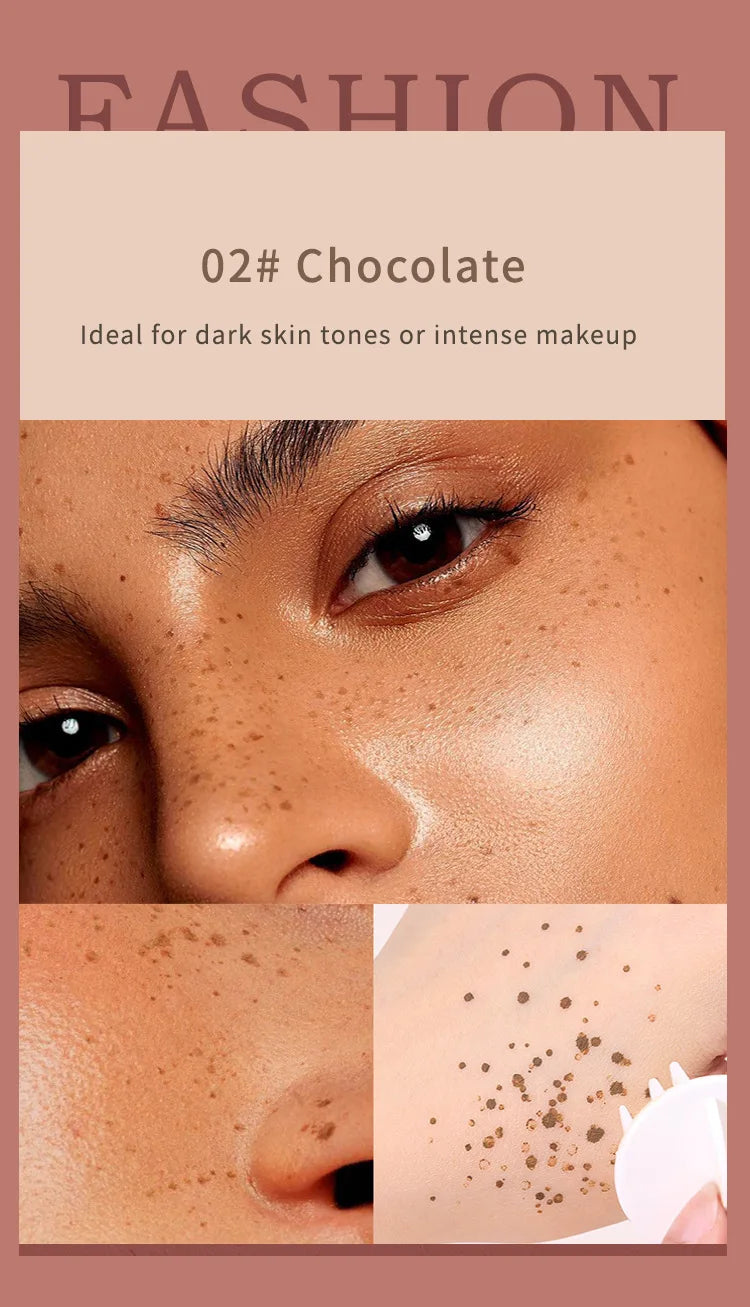 Air Cushion Freckle Stamp Kit – Natural Waterproof Face & Body Freckle Makeup