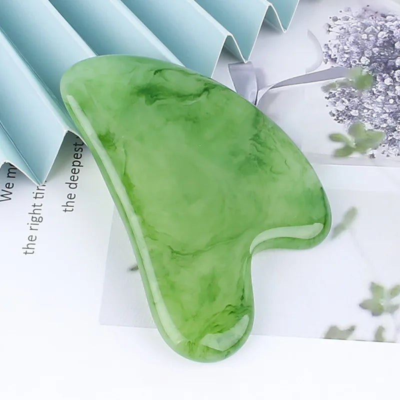 Resin Gua Sha Stone – Facial Roller and Scraper Massage Tool for Skin Care