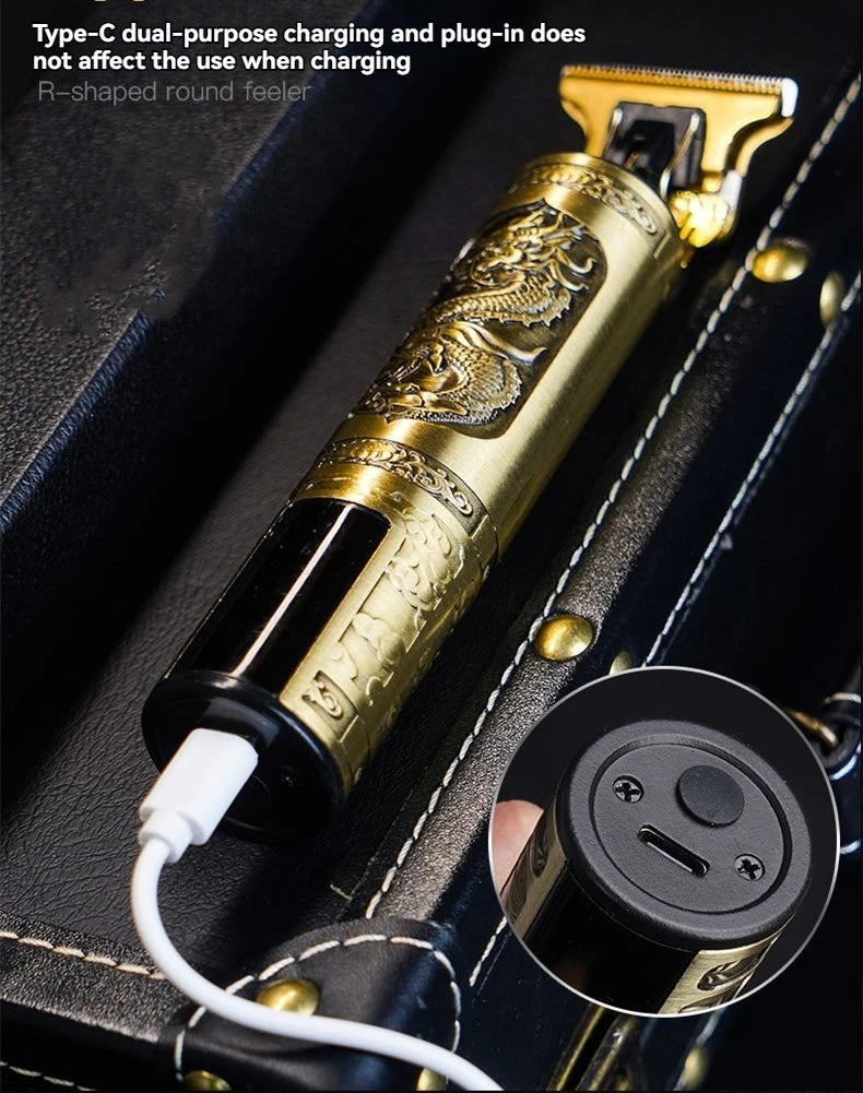 Professional 3-Speed Beard Trimmer with LED Display