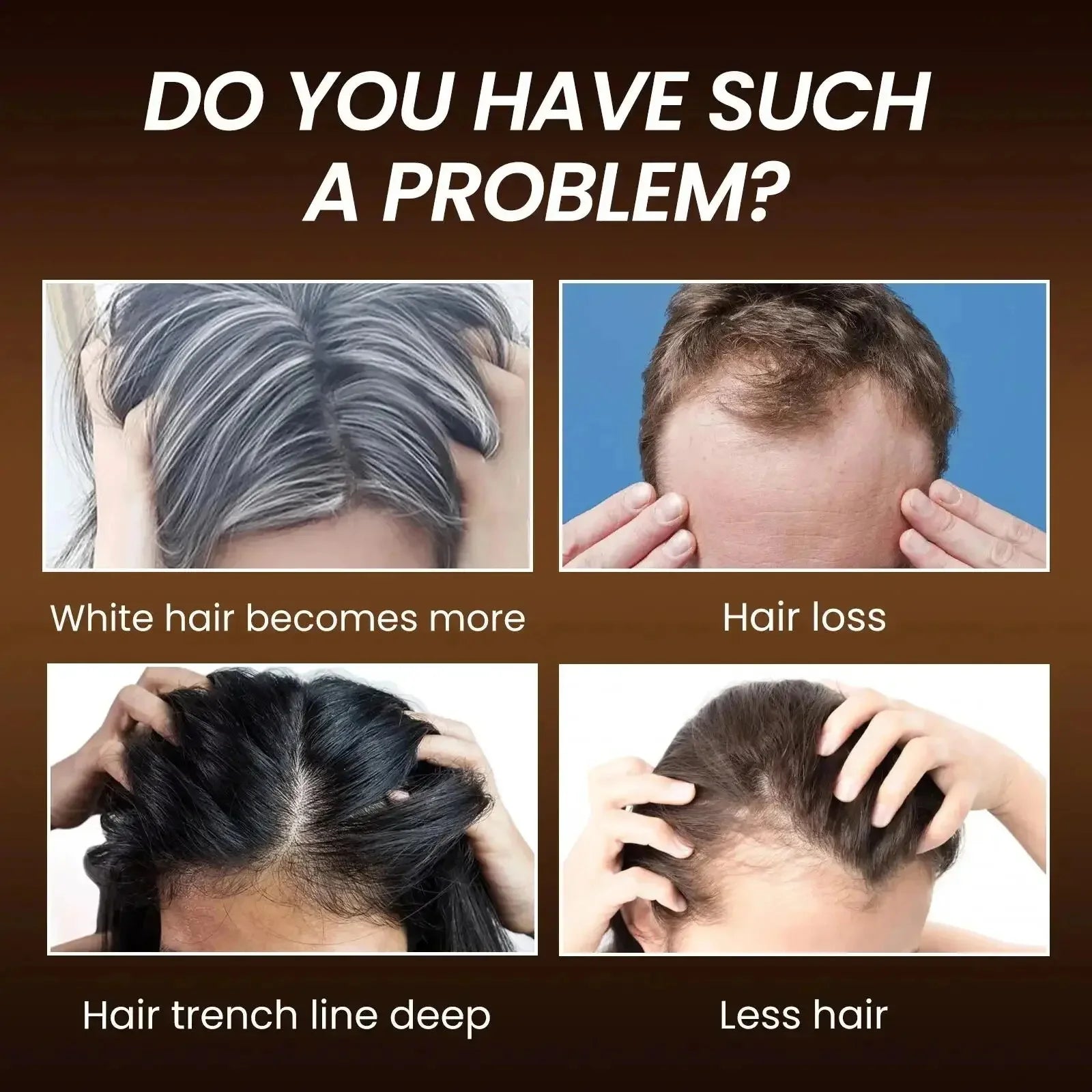 Gray to Black Hair Treatment Serum