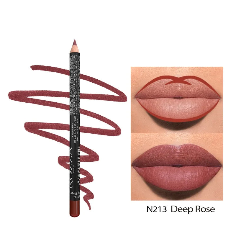 14-Color Nude Matte Lip Pencil