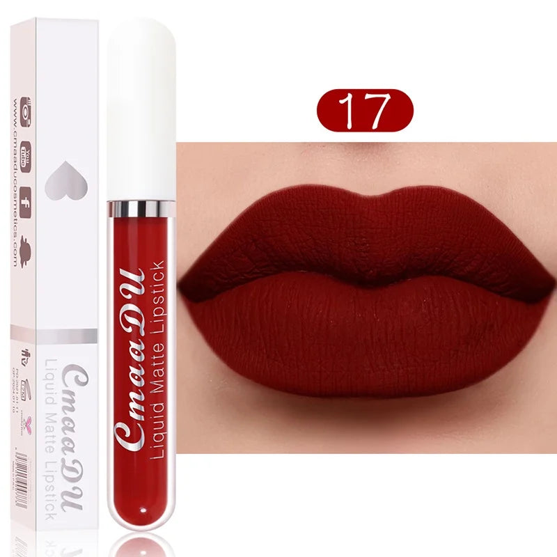Velvet Matte Lip Gloss – Long-Lasting Waterproof Liquid Lipstick