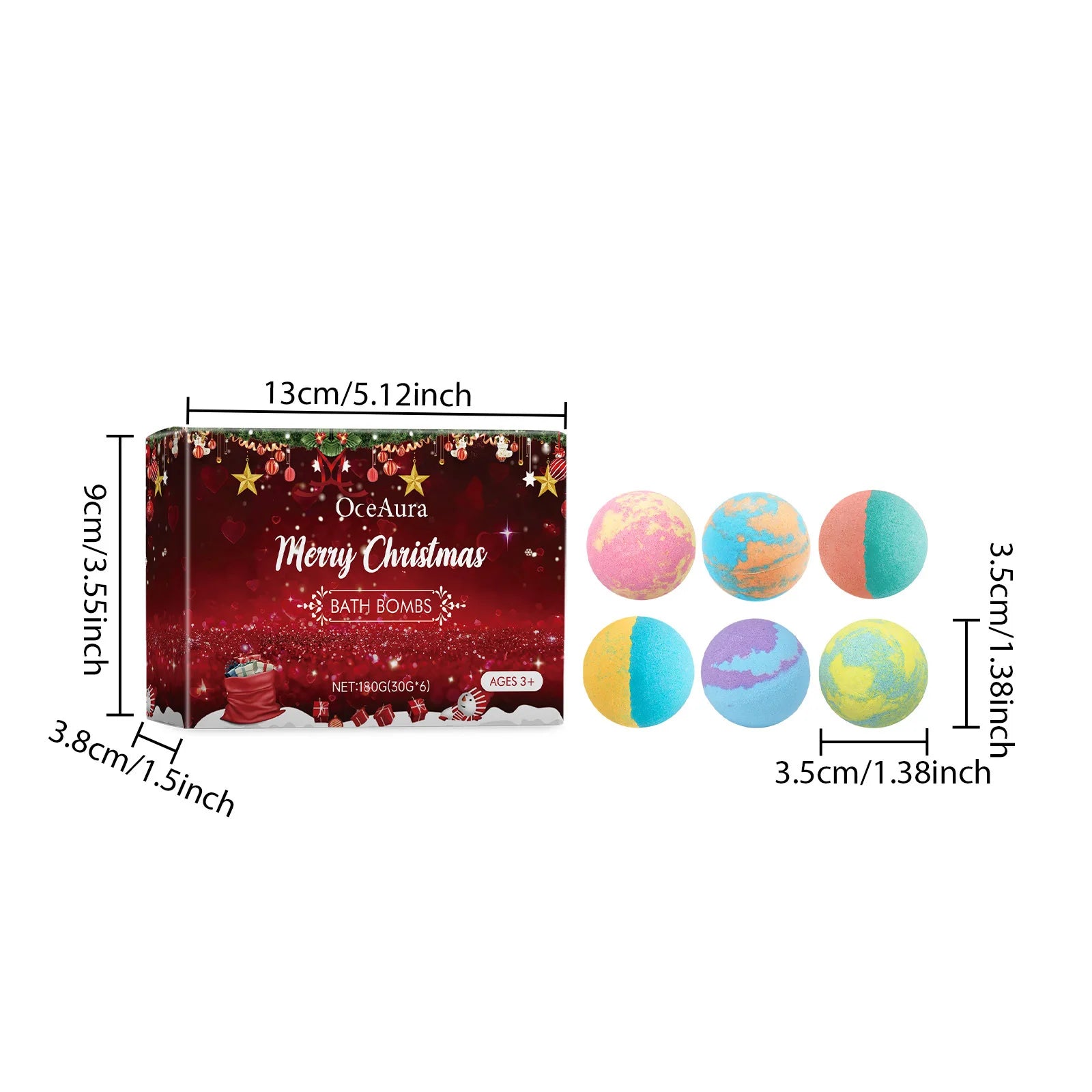 Christmas Bath Salt Balls