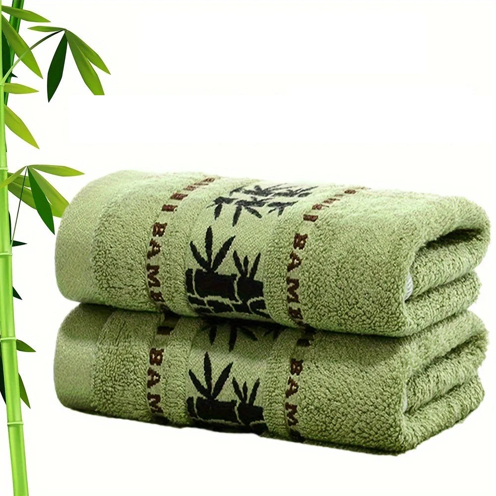 Bamboo Fiber Towel Set – 1/4/6pcs Luxury Thick Absorbent Bath & Face Towels